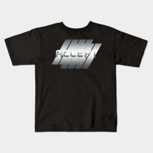 Metallic Illustration Accept Kids T-Shirt